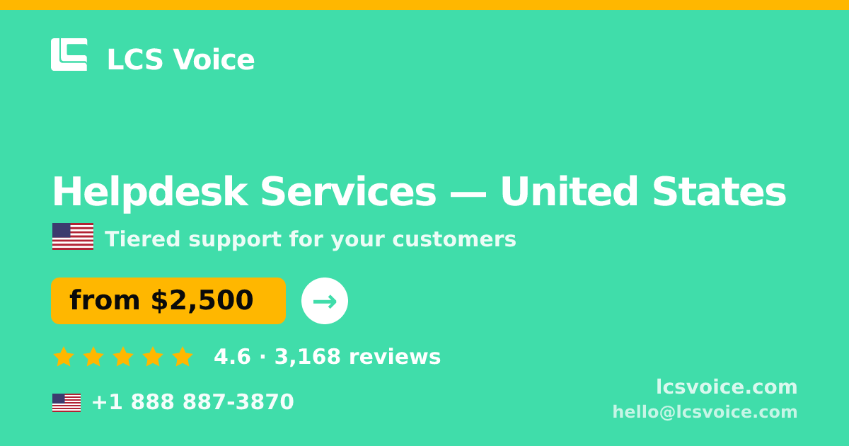 Helpdesk Services in Dallas — from $2,100/mo, rated 4.8/5 by 2871 clients. LCS Voice.