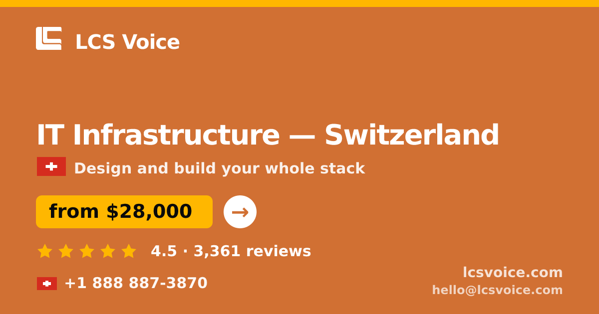 IT Infrastructure in Basel — from $29,000, rated 4.7/5 by 3324 clients. LCS Voice.