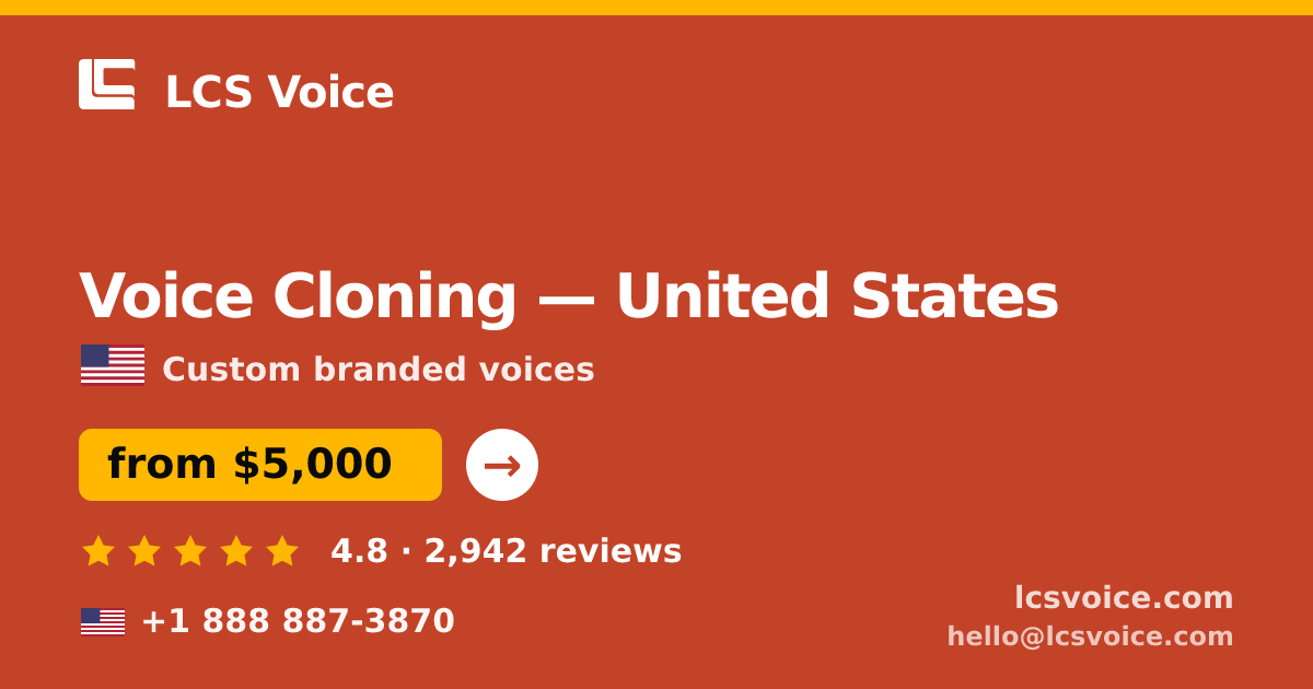 Voice Cloning in Chicago — from $7,100, rated 4.6/5 by 3382 clients. LCS Voice.
