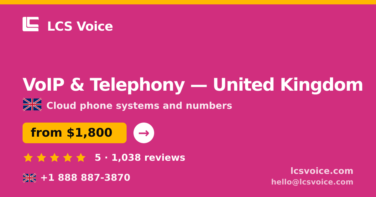 VoIP & Telephony in Birmingham — from $1,600/mo, rated 4.6/5 by 1772 clients. LCS Voice.
